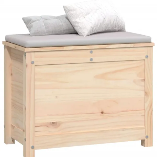 vidaXL Kistor & Koffertar>Förvaringslåda 60x32x45,5 cm massiv furu