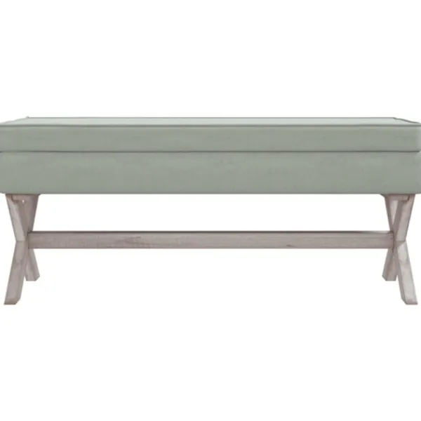 vidaXL Pallar>Förvaringspall ljusgrå 110x45x49 cm sammet