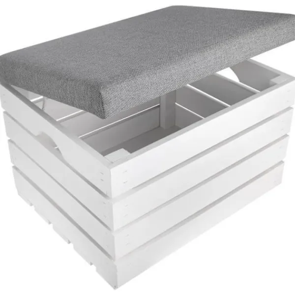 CREATIVE DECO Sittpuffar>Förvaringspuff - - - Inomhus - 50 x 40 x 35 cm