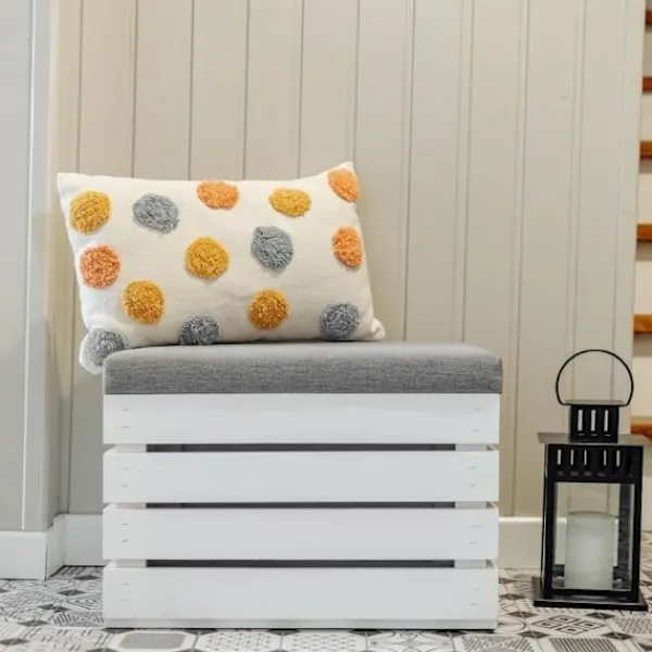 CREATIVE DECO Sittpuffar>Förvaringspuff - - - Inomhus - 50 x 40 x 35 cm
