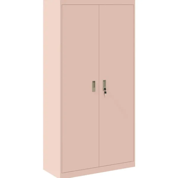 vidaXL Skåp>Förvaringsskåp 2 pcs Rosa 90 x 40 x 180 cm Kallvalsat Stål