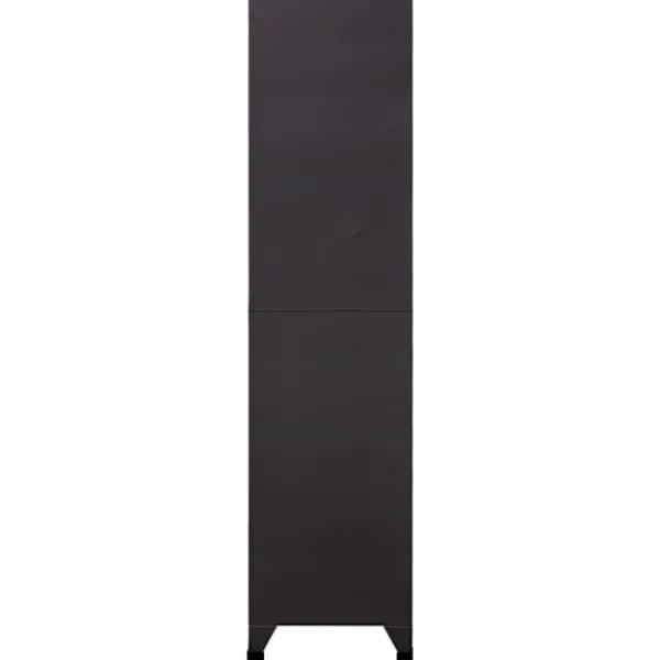 vidaXL Skåp>Förvaringsskåp antracit och röd 90x45x180 cm stål