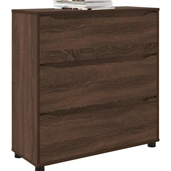 vidaXL Byråer>Förvaringsskåp Brun Ek 80 x 31 x 81 cm Konstruerat trä