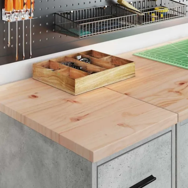 vidaXL Byråer>Förvaringsskåp för garage Betonggrå 30x51x85cm massivt trä furu