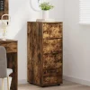 vidaXL Byråer>Förvaringsskåp Rökt ek 40 x 48 x 105 cm Konstruerat trä