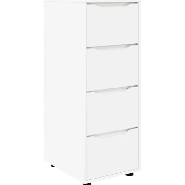 vidaXL Byråer>Förvaringsskåp Vit 40 x 48 x 105 cm Konstruerat trä