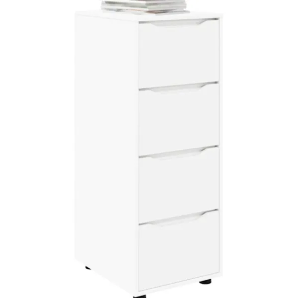 vidaXL Byråer>Förvaringsskåp Vit 40 x 48 x 105 cm Konstruerat trä
