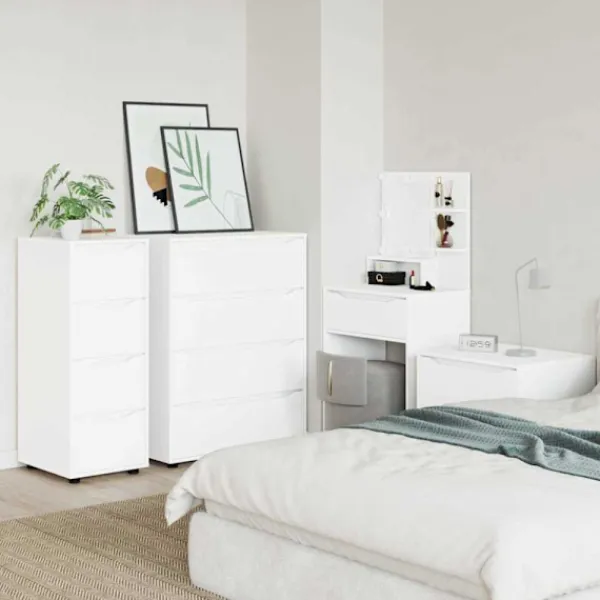vidaXL Byråer>Förvaringsskåp Vit 40 x 48 x 105 cm Konstruerat trä