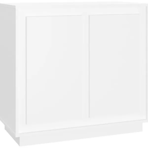 vidaXL Skåp>Förvaringsskåp vit 80x34x75 cm konstruerat trä