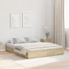 vidaXL Sängar>Förvaringssängram Sonoma-ek 135 x 190 cm Konstruerat trä