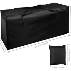 Kistor & Koffertar>Förvaringsväska för dynor - Vattentät, robust tygväska för dynor 122 x 40 x 55 cm
