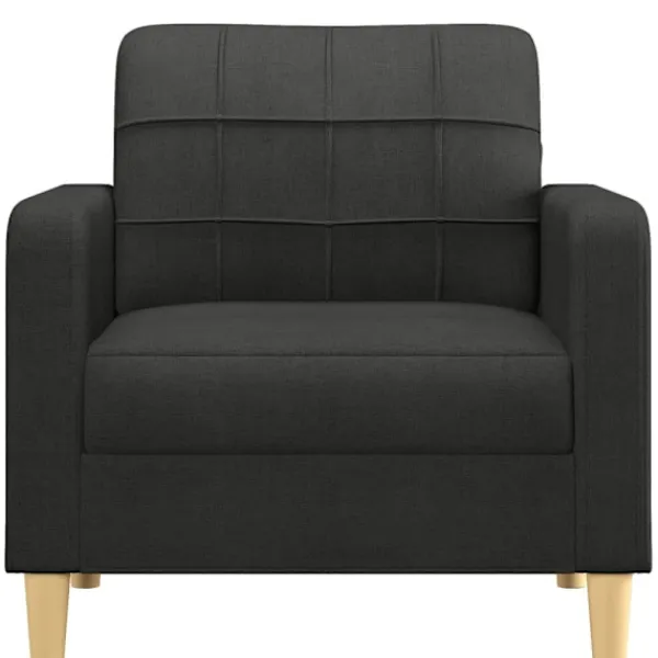 vidaXL Fåtöljer>Fåtölj svart 60 cm tyg