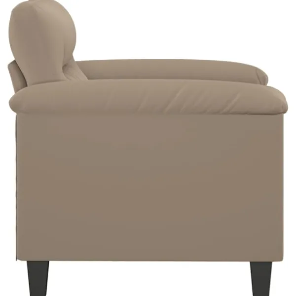 vidaXL Fåtöljer>Fåtölj taupe 60 cm mikrofibertyg