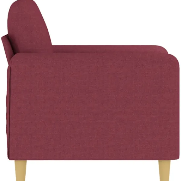 vidaXL Fåtöljer>Fåtölj vinröd 60 cm tyg