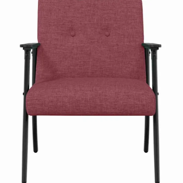 vidaXL Fåtöljer>fåtölj Vinröd 59 x 75 x 78 cm tyg