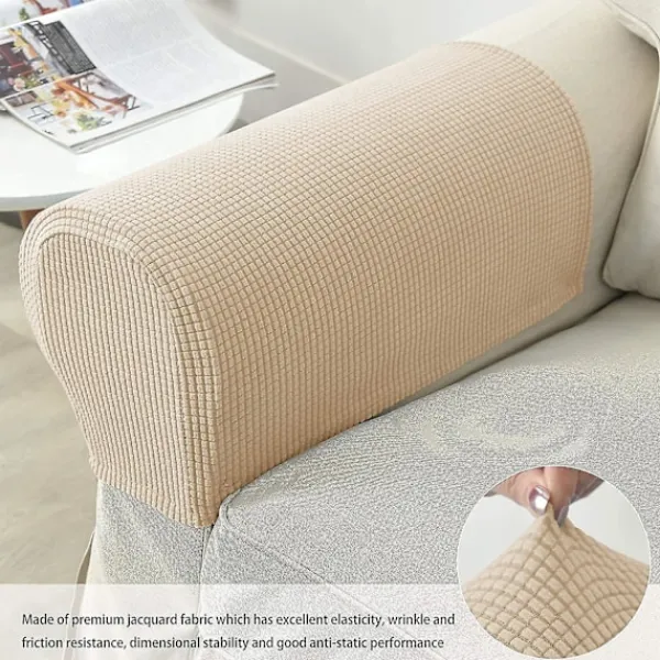 Stolar>Fåtöljöverdrag för armstöd, stretch sofföverdrag för armstöd, armstödsskydd för stolar
