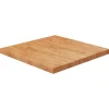 vidaXL Matbord>Fyrkantig bordsskiva ljusbrun 70 x 70 x 4cm behandlad massiv ek