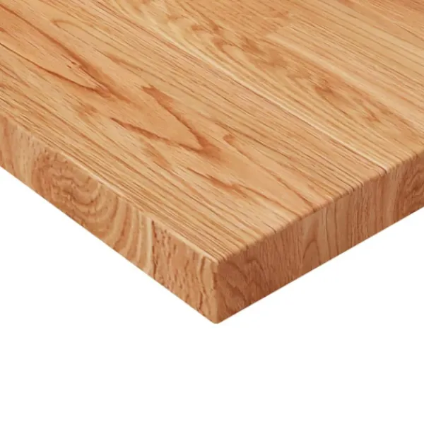 vidaXL Matbord>Fyrkantig bordsskiva ljusbrun 70 x 70 x 4cm behandlad massiv ek