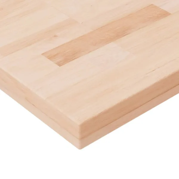 vidaXL Matbord>Fyrkantig bordsskiva 60x60x4 cm obehandlad massiv ek