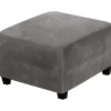 Sittpuffar>Fyrkantig ottomanskåpa Ottoman Slipcover Fyrkantig fotpallsskydd
