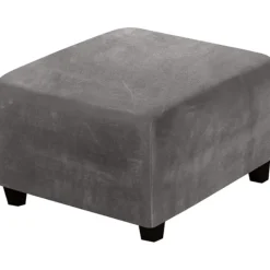 Sittpuffar>Fyrkantig ottomanskåpa Ottoman Slipcover Fyrkantig fotpallsskydd