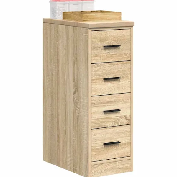 vidaXL Byråer>Garageskåp Sonoma ek 30x51x85 cm massiv trä furu