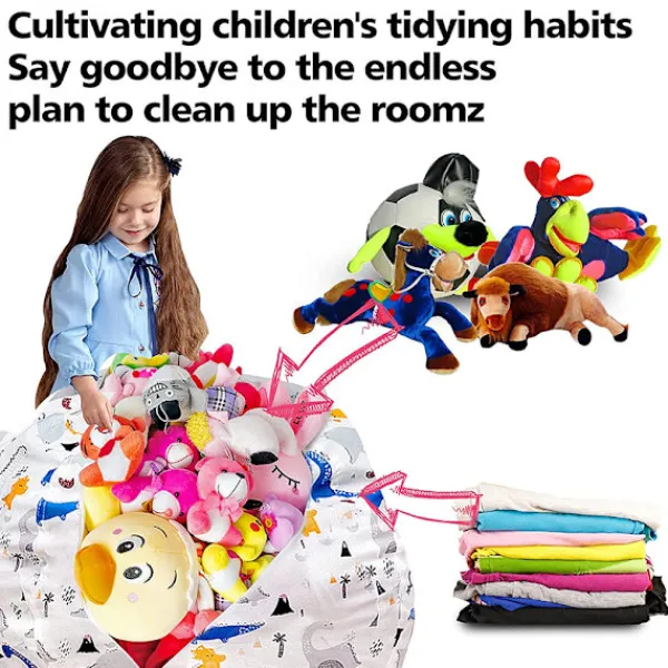 Sittsäckar>Gosedjur Gosedjur Förvaring Förvaringsväska Beanbag Kids