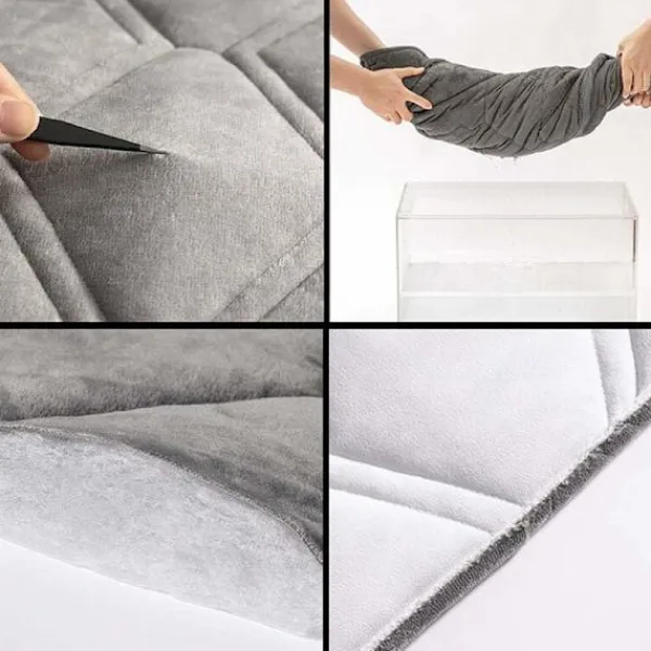 Sängar>Grå 160cm Dubbel Sammet Sänggavel Överdrag för Dubbel/Enkelsäng, H