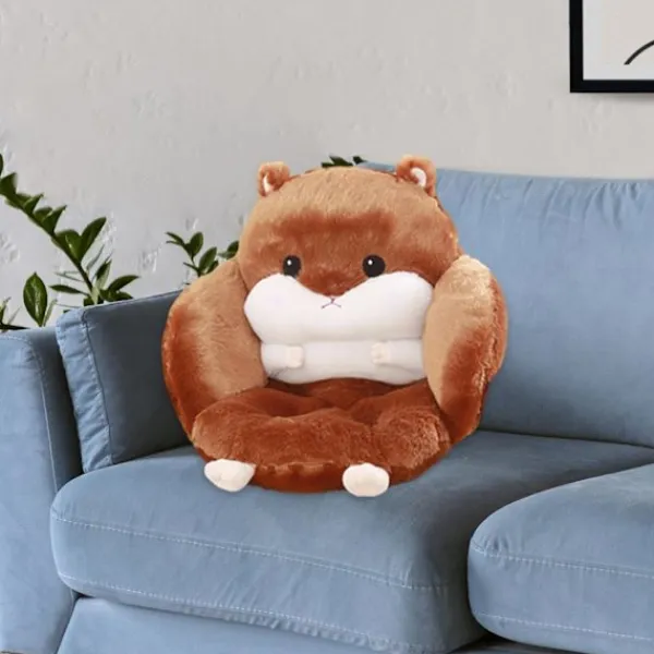 Sittpuffar>Hamster Sittdyna Stol Kudde Modern Stol Kuddar Bekväm Sittdyna Djurkudde, Mörkbrun