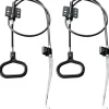 Fåtöljer>Handtag Recliner Dragkabel Fjäder, Recliner Ersättningsdelar Soffa Pålitlig Släpp Dragkablar D-Ring Handtag(Svart/2 st)