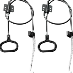 Fåtöljer>Handtag Recliner Dragkabel Fjäder, Recliner Ersättningsdelar Soffa Pålitlig Släpp Dragkablar D-Ring Handtag(Svart/2 st)