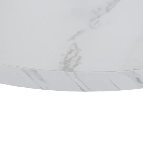 Northix Småbord>Häckningsbord i marmorlook, set med 2, metallben