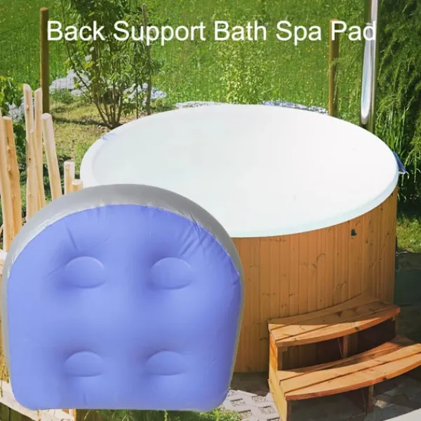 Sittpuffar>Helt ny uppblåsbar massagekudde, spakudde, mjuk uppblåsbar massagekudde, bekväm och hållbar sugkoppsits för badtunnor och spa