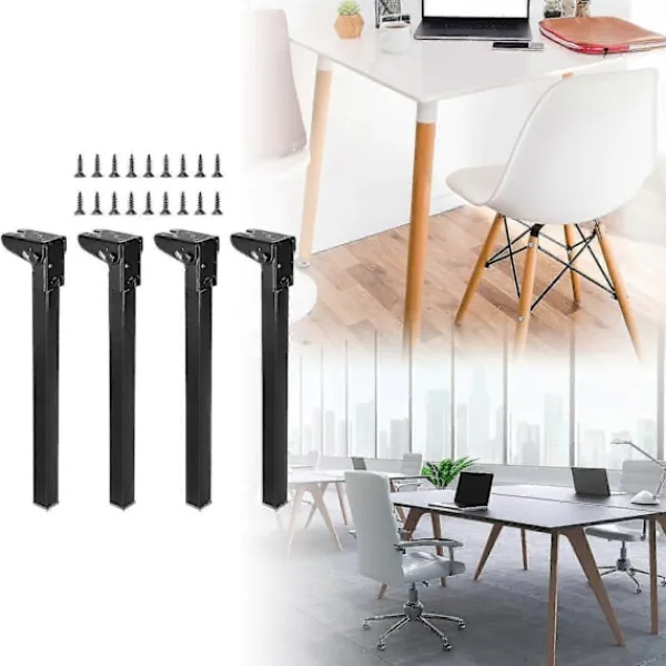 Het rea Balkongmöbler>Hett erbjudande till lågt pris! 4 Stycken Fällbara Bordsben Hopfällbara Bordsben Mångsidiga Portabla Stabila för Sängbord Bänk Datorbordstillbehör k-Glad Height 40cm | Fyndiq