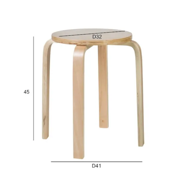 Pallar>Hett Set med 2 produkter. Pall SIXTY-1 natur 2300 2300