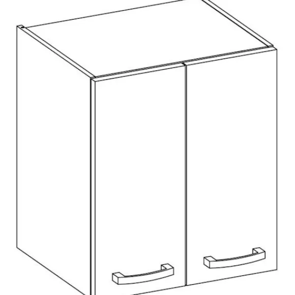 Skåp>Högskåp med gångjärnsdörrar - Matt - L 60 cm x D 31,6 x H 72 cm - LASSEN