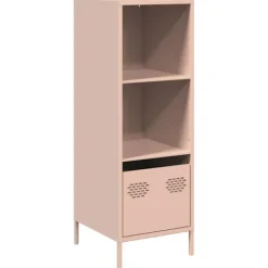 vidaXL Hyllor>Högskåp rosa 35x39x103,5 cm stål