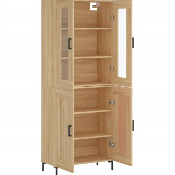 vidaXL Skåp>Högskåp sonoma-ek 69,5x34x180 cm konstruerat trä