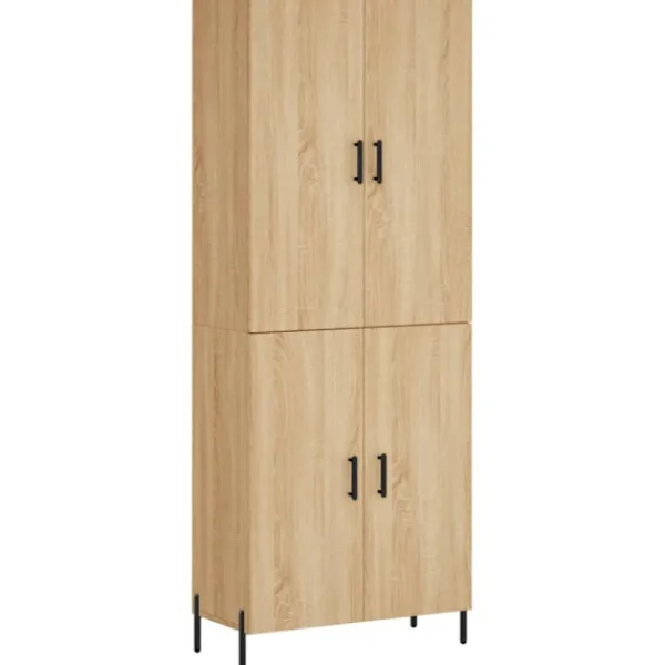 vidaXL Skåp>Högskåp sonoma-ek 69,5x34x180 cm konstruerat trä