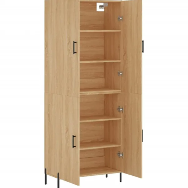 vidaXL Skåp>Högskåp sonoma-ek 69,5x34x180 cm konstruerat trä