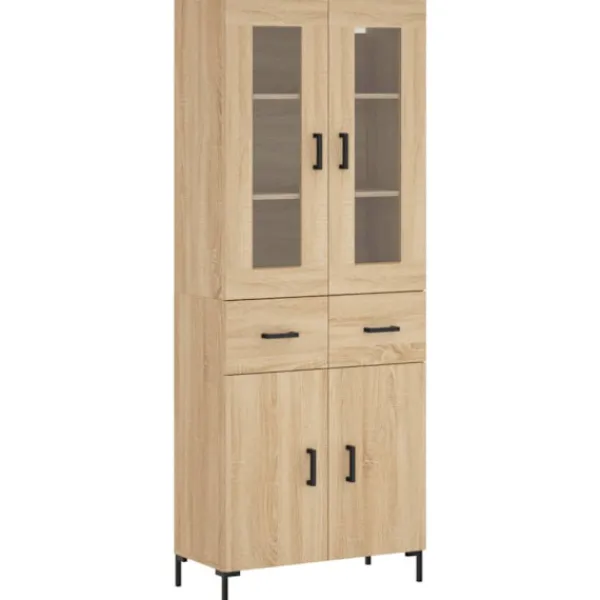 vidaXL Skåp>Högskåp sonoma-ek 69,5x34x180 cm konstruerat trä