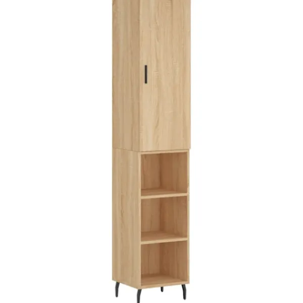 vidaXL Skåp>Högskåp sonoma-ek34,5x34x180 cm konstruerat trä