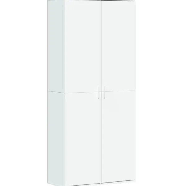vidaXL Skåp>Högskåp vit 80x35x180 cm konstruerat trä