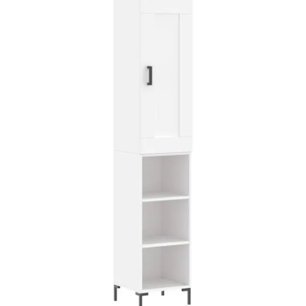 vidaXL Skåp>Högskåp vit 34,5x34x180 cm konstruerat trä