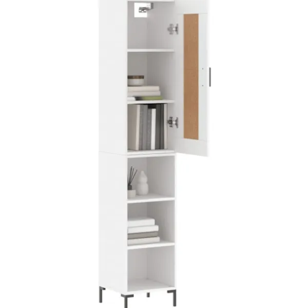 vidaXL Skåp>Högskåp vit 34,5x34x180 cm konstruerat trä