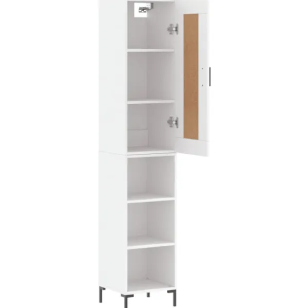 vidaXL Skåp>Högskåp vit 34,5x34x180 cm konstruerat trä