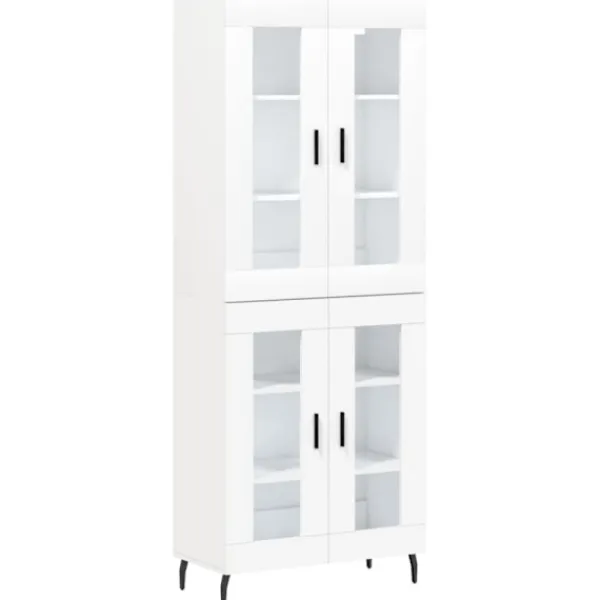vidaXL Skåp>Högskåp vit 69,5x34x180 cm konstruerat trä