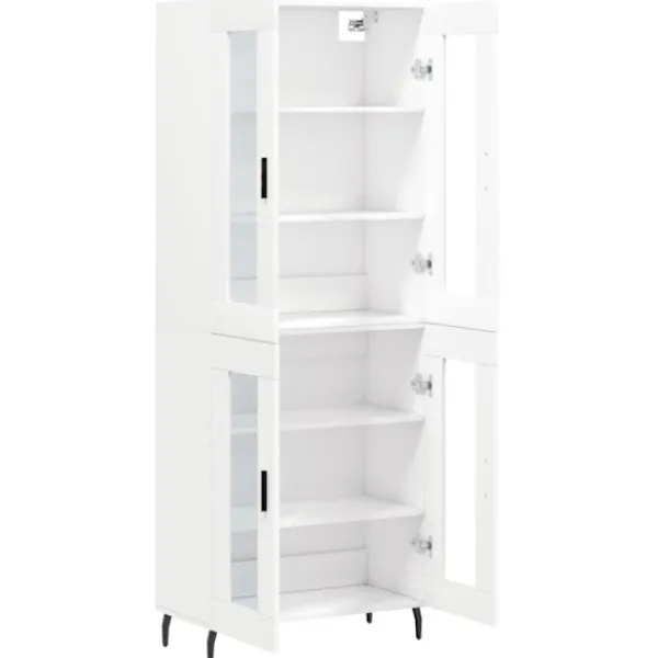vidaXL Skåp>Högskåp vit 69,5x34x180 cm konstruerat trä