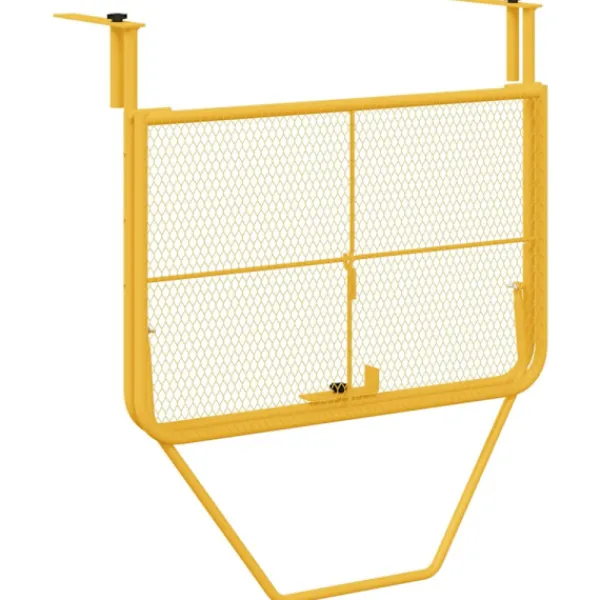 vidaXL Balkongmöbler>Hängande Balkongbord Senapsgul 60 x 39 x 65 cm Stål
