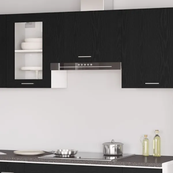 vidaXL Skåp>Hängande skåp Lyon Svart Ek 60 x 31 x 40 cm Konstruerat trä